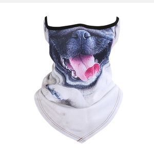 Half Face Mask Motorcycle Cycling Halloween UV Protection Balaclava Neck Scarf